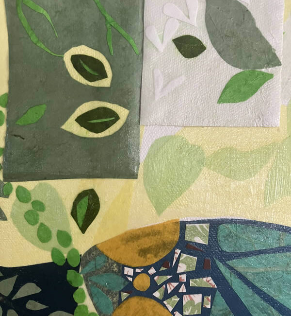 Close up of Dreaming Earth - Threading the Needle Series.